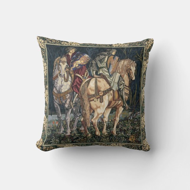 Coussin Dark Academia Tapestry Design Vintage (Recto)