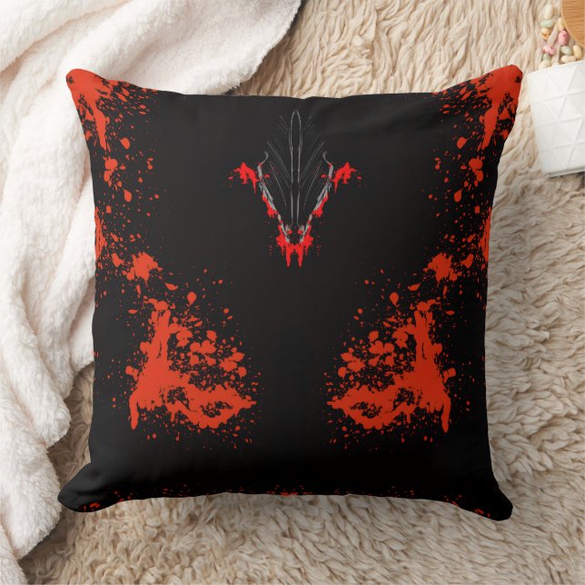 Coussin Dark Anime Fantasy Crow and Demon Art (Couverture)