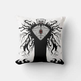 Coussin Dark Anime Fantasy Crow and Demon Art