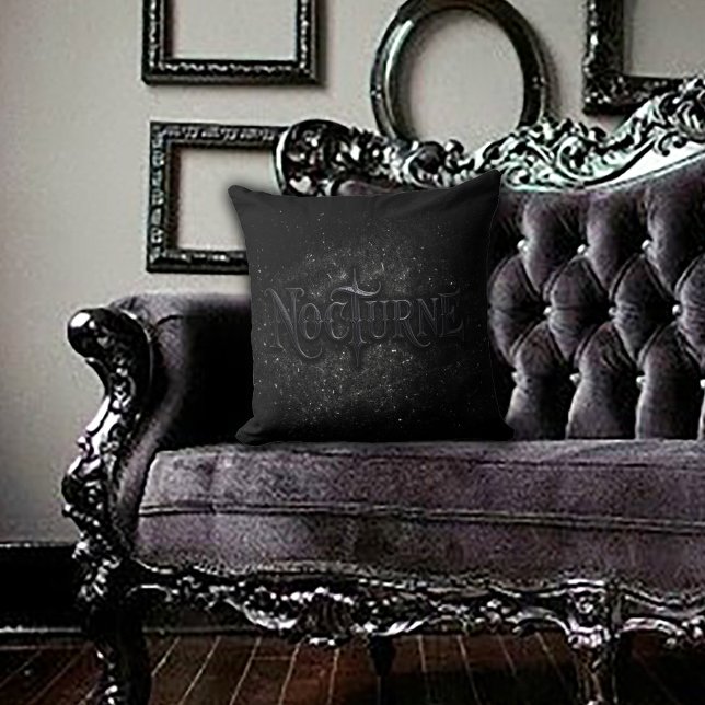 Coussin Dark Gothic Nocturne (Créateur téléchargé)
