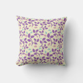 Coussin Dark Purple Floral Pattern | Aesthetic Seamless  (Recto)