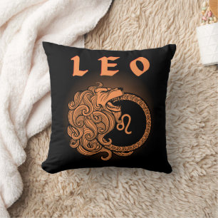 Coussin Dark Zodiac - Lion Art de l'Astrologie Médiévale