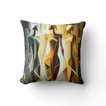 Coussin d'art abstrait
