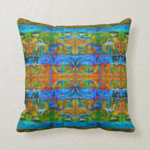 Coussin d'art d'amour d'océan par le deprise