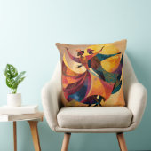 Coussin d'art de danse de couple africain (Chaise)