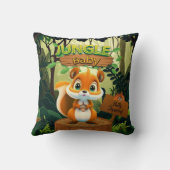 Coussin 🐿 d'art de la pépinière inspirée de la nature par (Verso)