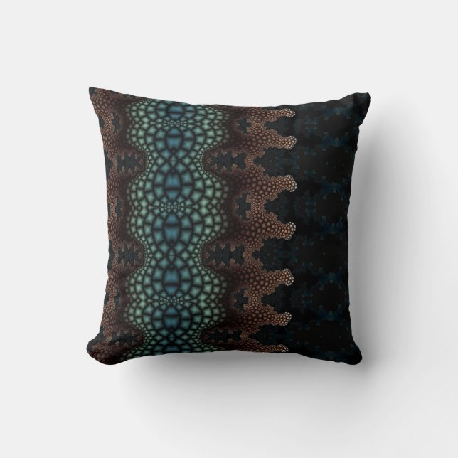 coussin d'art fractal Abstrait (Recto)