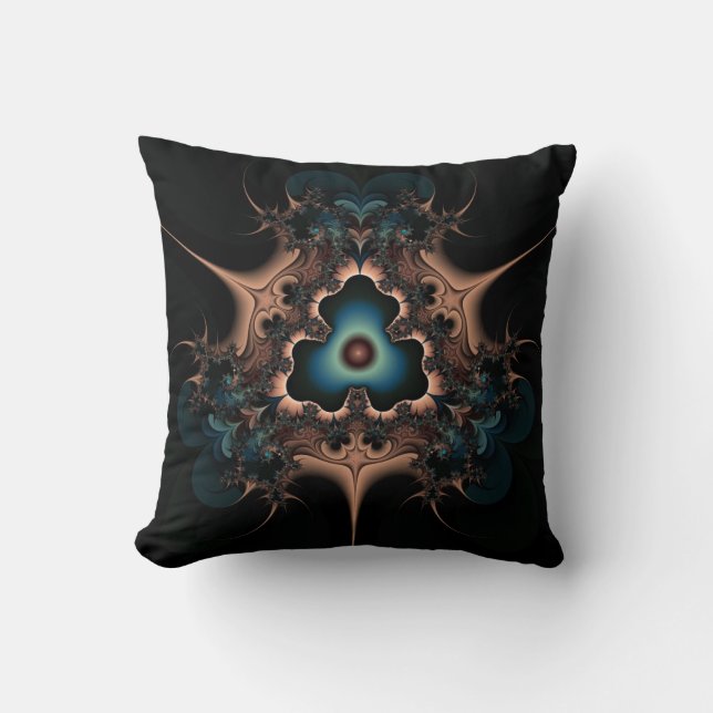 Coussin d'art fractal symétrique (Recto)