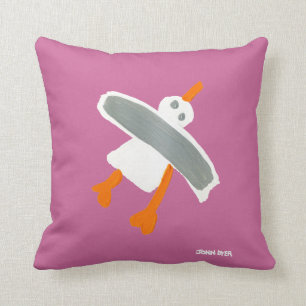 Coussin d'art : Mouette de tinctorial de John