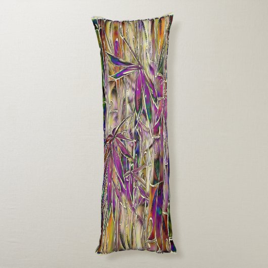 Coussin d'art original Bamboo (Dos (Vertical))