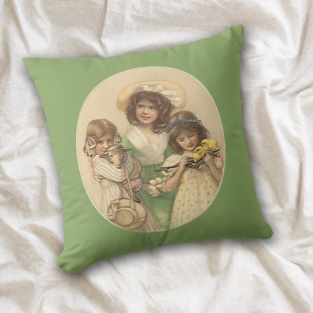 Coussin d'art Vintage de Pâques (Créateur téléchargé)