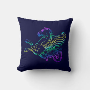 Coussin d'art Vintage Hippocampus
