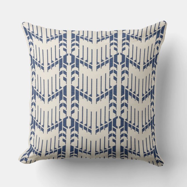 Coussin d'ascension bleu de la marine de Hamilton (Recto)