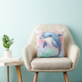 Coussin Dauphin aquarelle (Chaise)