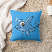 Coussin Dauphin de caricature mignon (Couverture)