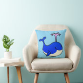 Coussin Dauphin de dessin animé mignon (Chaise)