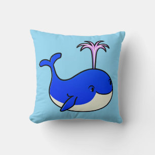 Coussin Dauphin de dessin animé mignon