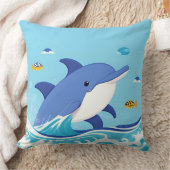 Coussin Dauphin de dessin animé Splash pour le style de ch (Couverture)