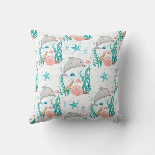 Coussin Dauphin Ocean Life (Verso)
