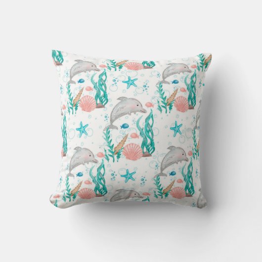 Coussin Dauphin Ocean Life (Recto)