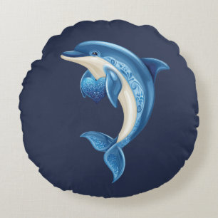 Coussin dauphin souriant