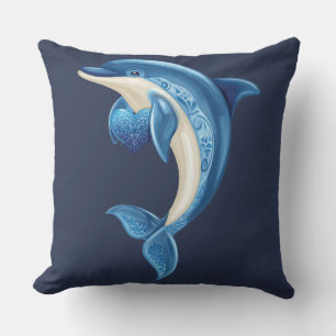Coussin dauphin souriant