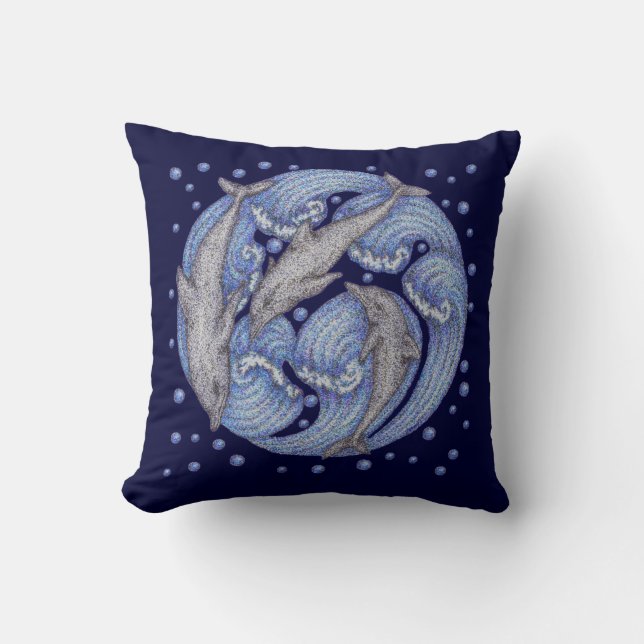 Coussin Dauphins (Recto)