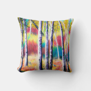 Coussin d'automne Aspen coloré