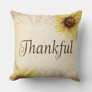 Coussin d'automne - Merci - Carré