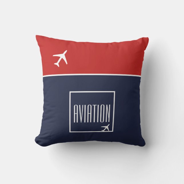 Coussin d'aviation pour pilote d'avion funky blanc (Recto)