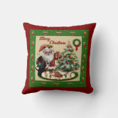 Coussin Davidson Scottie & Père Noël Christmas (Verso)