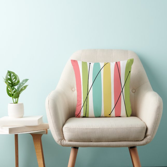 Coussin Dazzle Bleu carré arrière (Chaise)
