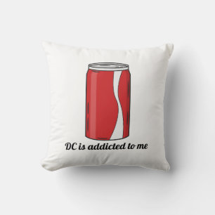 Coussin DC est accro à ma conception de canette de soda