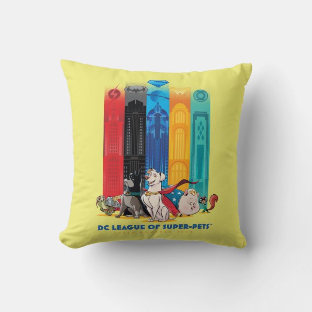 Coussin DC League of Super-Pets Metropolis Towers (Recto)
