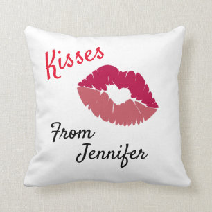 Coussin de baiser personnalisé pour la Saint-Vale