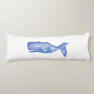 Coussin de baleine d'aquarelle