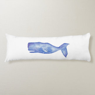 Coussin de baleine d'aquarelle