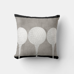 coussin de balle de golf design gris en difficulté