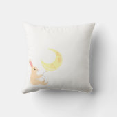 Coussin de ballon lapin et lune (Verso)