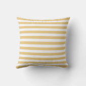 Coussin de bande de cabane jaune et blanc personna (Verso)