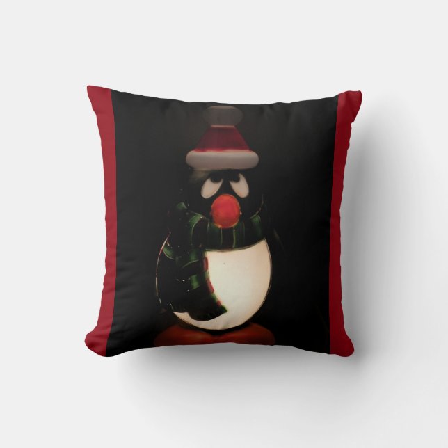 Coussin de bande de pingouins (Recto)