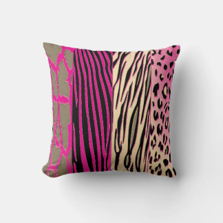 Coussin de bande Zebra imprimé sur l'animal