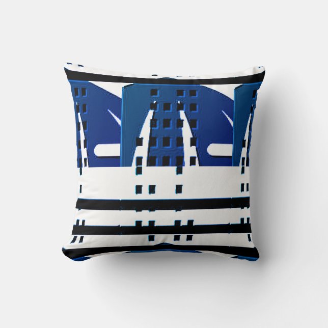 Coussin de bande Zebra imprimé sur l'animal (Recto)