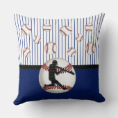 Coussin de baseball personnalisé avec votre numéro (Verso)