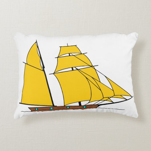 Coussin de bateau à voile Sunset (Devant)