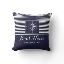 Coussin de bateau personnalisé
