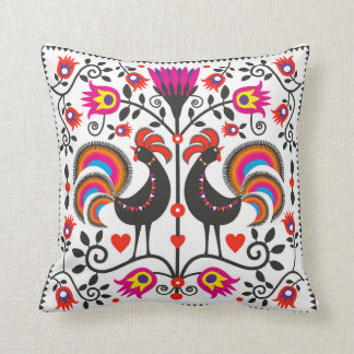 coussin de beauté avec les gens polonais de motif