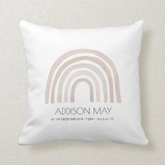 coussin de bébé arc-en-ciel, brouillon et neutre