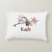 Coussin de bébé colibri personnalisé (Dos)