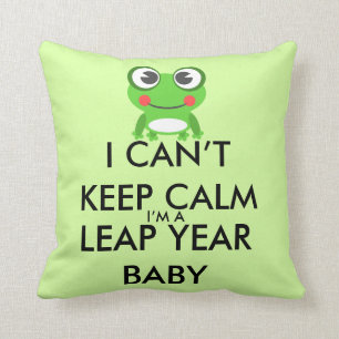 Coussin de bébé de jour intercalaire d'année